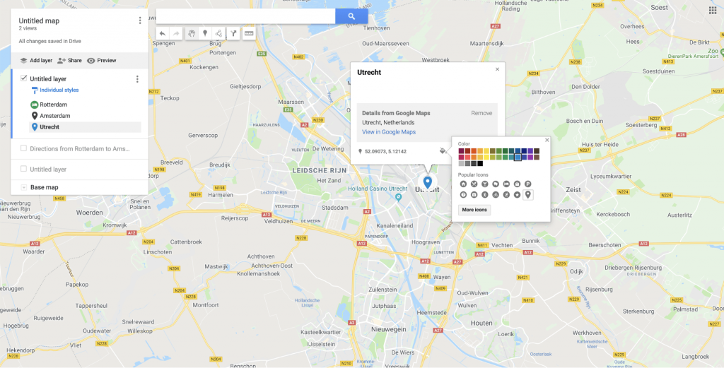 Google Maps Travel Map