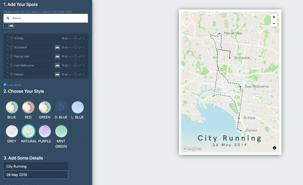 Running Map Melbourn