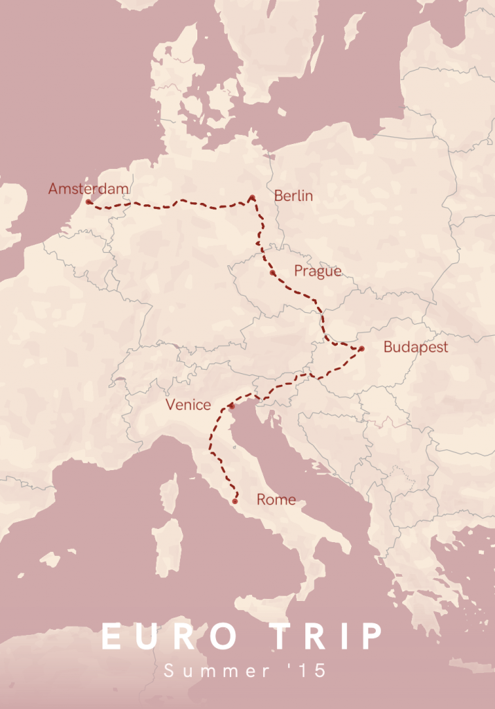 Travel Map Europe